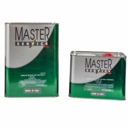 2. CONSUMABILE - Pachet lac auto UHS 2:1, Master Service 420, cantitate 1 / 5 litri lac + 0.5 / 2.5 litri intaritor