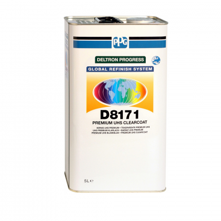 Lac auto UHS - Pachet lac + intaritor, PPG D8171, UHS lent, cantitate 5 litri