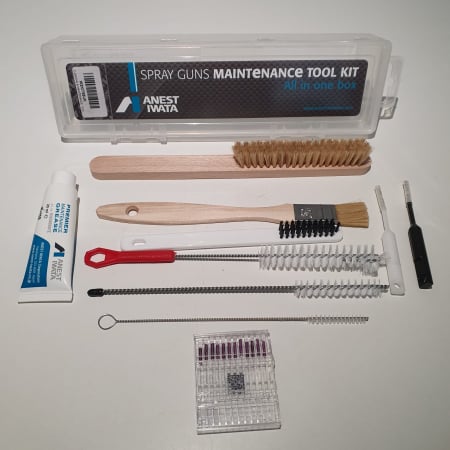 Pachet universal, Anest Iwata W2KIT55, curatat si intretinere pistol de vopsit, cutie 21 piese [2]