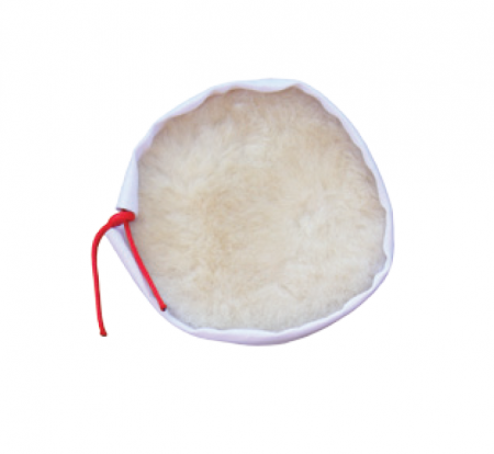 Pad din lana naturala de oaie, ABW B1X0_W, 150/180 mm, cu snur, pentru polishat, 1 buc [0]