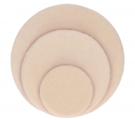 Bureti polish - Blana de oaie, Finixa POP, diametru 80 / 135 mm, cu velcro, pentru taiere agresiva