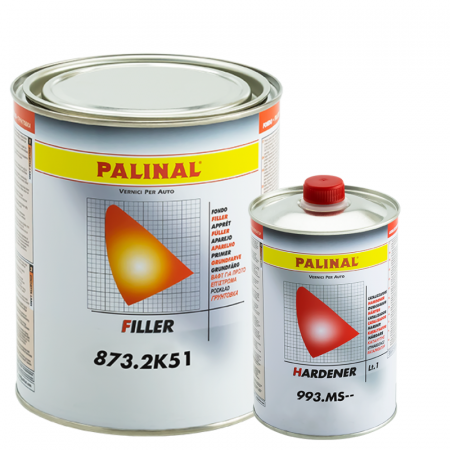 Filler - Primer / Filler acrilic, Palinal 873.2K51, culoare alb / gri / negru, gramaj 1 litru + intaritor 0.5 litri