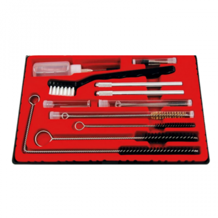 1. PISTOALE VOPSIT - Pachet universal, 4CR 9050, curatat si intretinere pistol de vopsit, cutie 21 piese