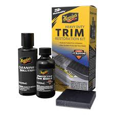 Reconditionat suprafete - Kit restaurare, Meguiar's Heavy Duty Trim Restoration Kit, pentru plastice exterioare, gramaj 250 g