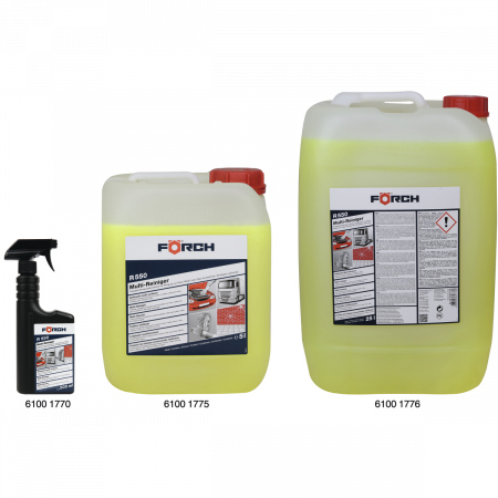 Curatat - Solutie concentrata pentru curatarea suprafetelor, Forch R550, indepartarea uleiurilor şi grăsimilor, cantitate 0.5/5/25 litri