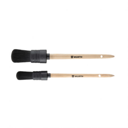 2. CONSUMABILE - Set pensule rotunde, Wurth 693 006 02, pentru detailing, maner din fag, set 2 bucati