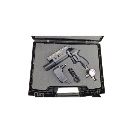 3.8 USCARE VOPSEA - Pistol de ionizare antistatic, Typhoon Ion Master, neutralizeaza sarcinile statice si curata suprafata cu aer comprimat ionizat