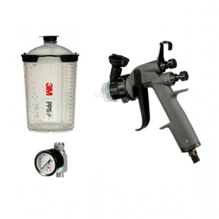 1. PISTOALE VOPSIT - Pistol de vopsit, 3M Accuspray PPS 2.0 26832, contine pistol de vopsit, manometru, cana refolosibila, duza la alegere