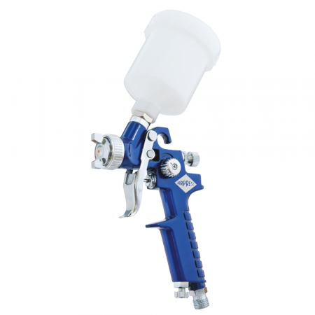 1. PISTOALE VOPSIT - Pistol de vopsit pentru retus, Airpress 45102, cana plastic 125 ml, duza la alegere, consum aer 29-99 l/min