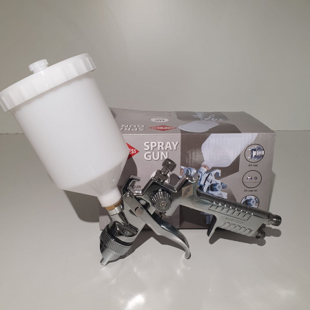 Pistol de vopsit, Airpress 45191 HP, cupa plastic 600 ml, duza la alegere, consum aer incepand cu 70 l/min [7]