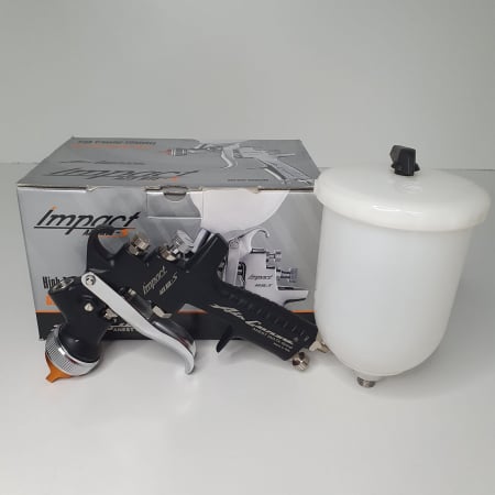 Pistol de vopsit, Anest Iwata AZ3 HTE-S Impact - Black Version Air Gunsa, cupa plastic 600 ml, diferite duze la alegere [1]