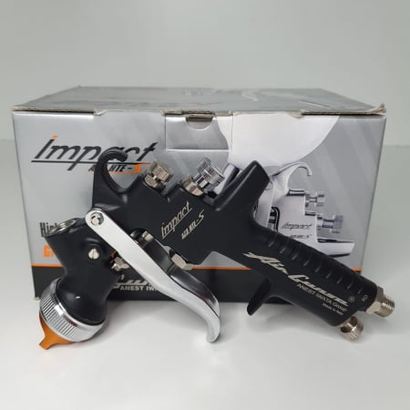 Pistol de vopsit, Anest Iwata AZ3 HTE-S Impact - Black Version Air Gunsa, cupa plastic 600 ml, diferite duze la alegere [2]