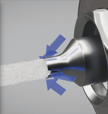 Pistol de vopsit, Anest Iwata Pininfarina LS-400 Base - Digital Seria 2.1 (reglaje verde) - vopsea pe baza de solvent, cana 600 ml [7]