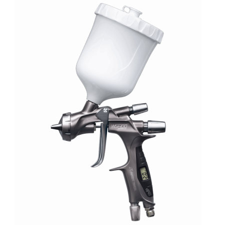 1.1 PISTOALE VOPSIT - Pistol de vopsit, Anest Iwata Pininfarina WS-400 Clear - Digital Seria 2.1 - pentru lac, cana 600 ml