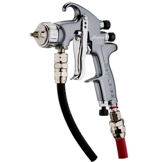 1. PISTOALE VOPSIT - Pistol de vopsit cu prezurizare, DeVilbiss Advance HD Conventional, duza la alegere, fluture la alegere, consum aer de la 339 l/min