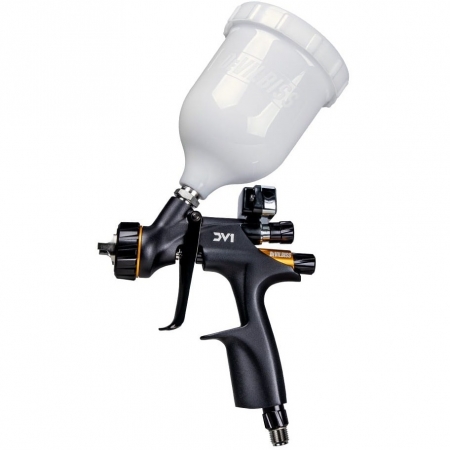 1. PISTOALE VOPSIT - Pistol de vopsit DeVilbiss DV1 LAC (DIGITAL), cupa plastic 600 ml, duza la alegere, consum aer incepand cu 285 l/min