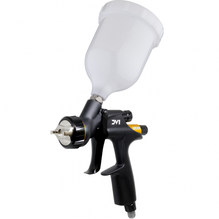 1. PISTOALE VOPSIT - Pistol de vopsit DeVilbiss DV1 LAC, cupa plastic 600 ml, duza la alegere, consum aer incepand de la 285 l/min