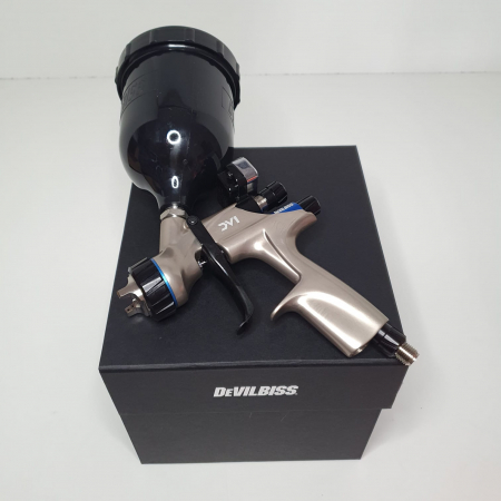 Pistol de vopsit DeVilbiss DV1 VOPSEA (DIGITAL), cupa plastic 600 ml, duza la alegere, consum aer incepand cu 300 l/min [11]