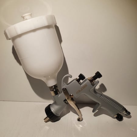 Pistol de vopsit Gloss GH-GLG LVMP, cupa plastic 600 ml, duza la alegere, consum aer incepand cu 255 l/min [2]
