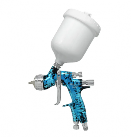 Pistoale cana sus (gravity) - Pistol de vopsit, Italco Magic8 LVMP, cupa plastic 600 ml, duza 1.3 mm, consum aer incepand cu 250 l/min