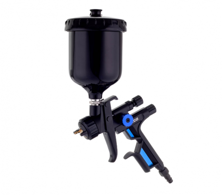 Pistoale cana sus (gravity) - Pistol de vopsit, Italco Gloss2 LVMP, cupa plastic 600 ml, duza 1.3 mm, consum aer incepand cu 250 l/min