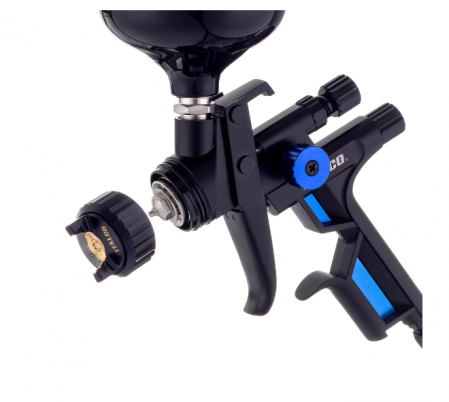 Pistol de vopsit, Italco Gloss2 LVMP, cupa plastic 600 ml, duza 1.3 mm, consum aer incepand cu 250 l/min [5]