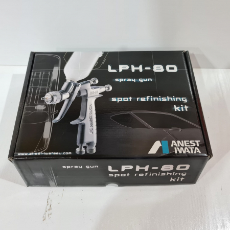 Pistol de vopsit pentru retus, Anest Iwata LPH-80, cupa plastic 70 ml, duza 0.6 - 1.2 mm, consum aer 60 l/min [7]