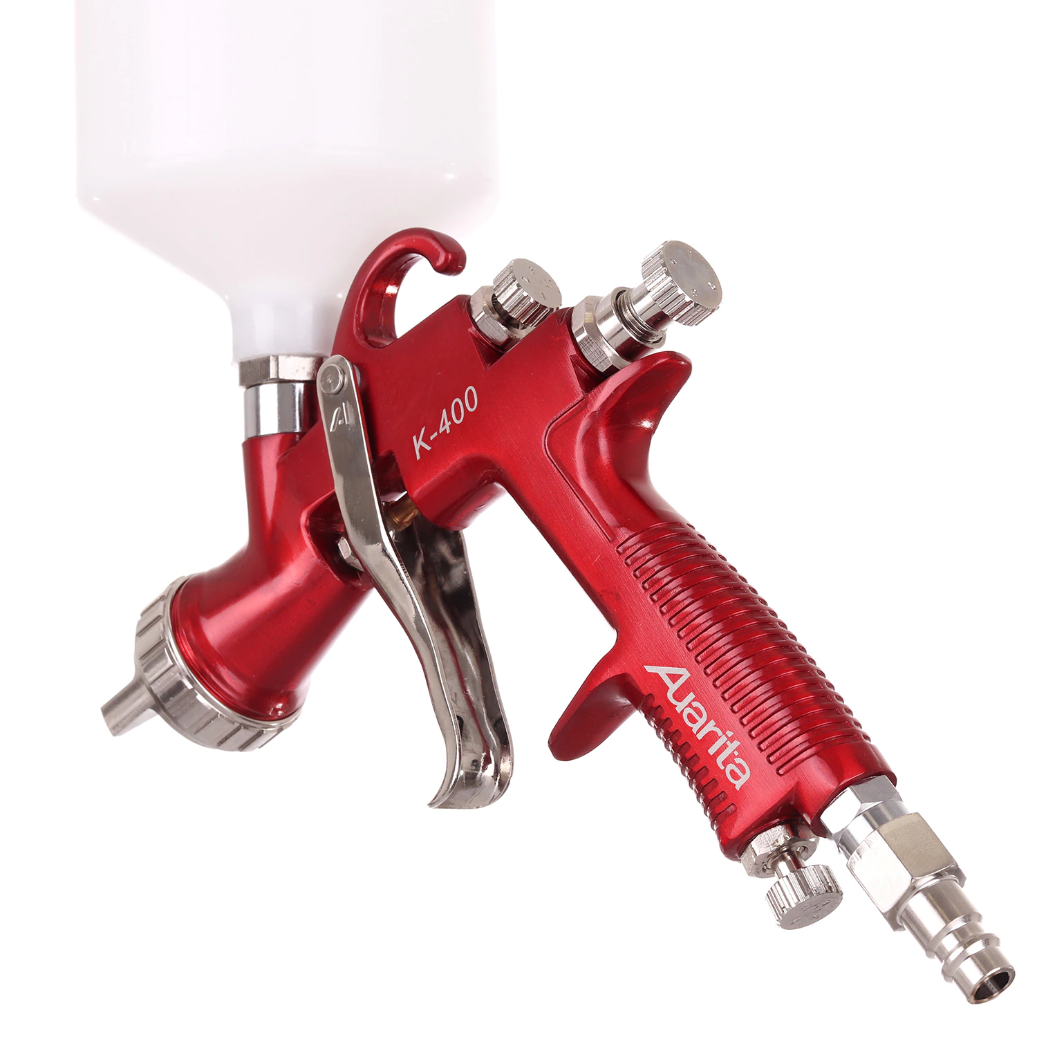 Pistol de vopsit, Auarita K-400 LVMP, cana plastic 600 ml, duza la alegere, consum aer 155-270 l/min [1]