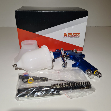 Pistol de vopsit pentru retus, DeVilbiss SRi Pro LITE Mini, cupa plastic 125 ml, duza 0.6 - 1.2 mm, consum aer 50 l/min [7]