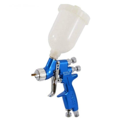 Pistoale retus - Pistol de vopsit pentru retus, Italco Mini H951, cana plastic 250 ml, duza la alegere, consum aer 50 - 110 l/min