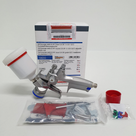 Pistol de vopsit pentru retus, SATAminijet 4400 B RP, duza SR, cupa plastic 125 ml, duza la alegere [2]