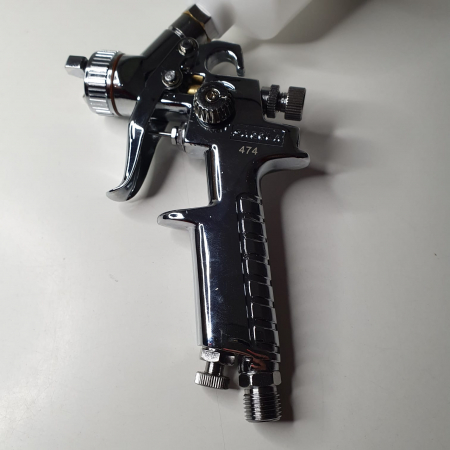 Pistol de vopsit pentru retus, Spray Gun 474, cupa plastic 125 ml, consum aer de la 45 l/min [5]