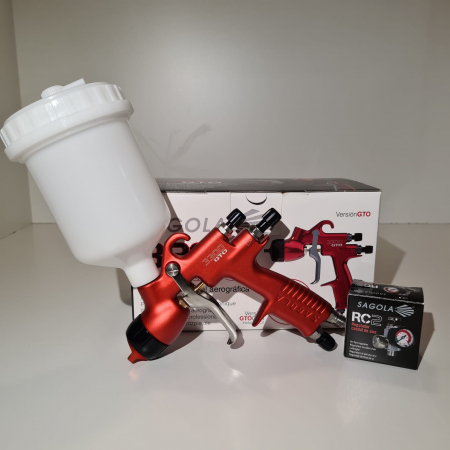 Pistol de vopsit Sagola 3300 GTO Car Tech LAC + Manometru [14]