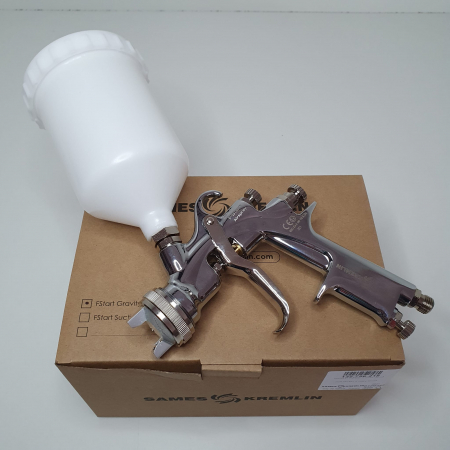 Pistol de vopsit, Sames Kremlin FSTART G Conventional, cupa plastic 600 ml, duza la alegere, consum 386 l/min [7]