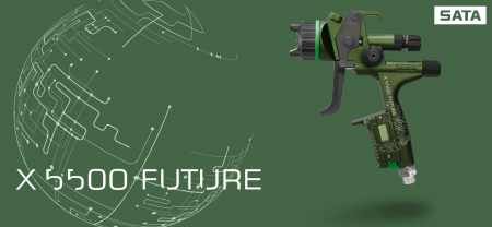 Pistol de vopsit, SATAjet® X 5500 Future, HVLP digital pentru vopsea RPS (fara cana) duză tip O, Editie Limitata [5]