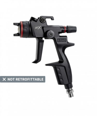 Pistoale cana sus (gravity) - Pistol de vopsit, SATAjet® Jet X Basic, model HVLP pentru vopsea ori RP pentru lac, duza la alegere (fara cana)