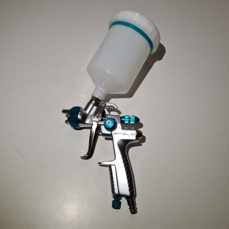 Pistol de vopsit, STELS 57365, cana plastic 600 ml, duza 1.1 mm si 1.3 mm, consum aer 165-220 l/min [2]