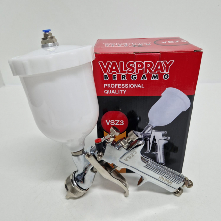 Pistol de vopsit, VB Italia VSZ3, consum aer 368 l/min, cana sus presurizata 600 ml, duza la alegere [3]