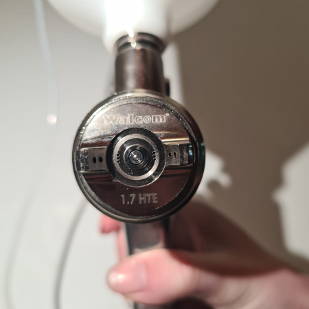 Pistol de vopsit, Walcom Slim HTE HD, consum aer 240 - 280 l/min, cana sus presurizata 600 ml, duza la alegere [4]