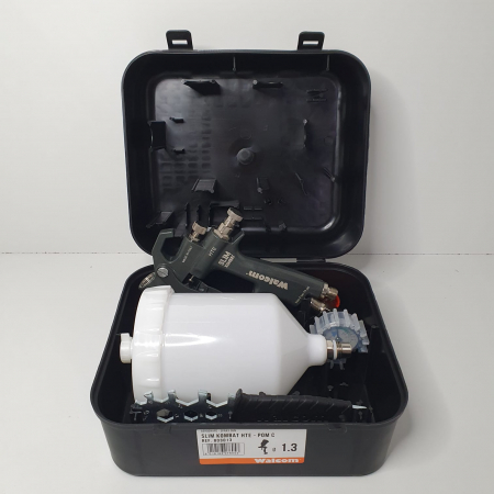 Pistol de vopsit, Walcom Slim KOMBAT HTE 8030xx, cupa plastic 600 ml, duza la alegere, valiza, regulator aer, consum aer incepand cu 250 l/min [7]