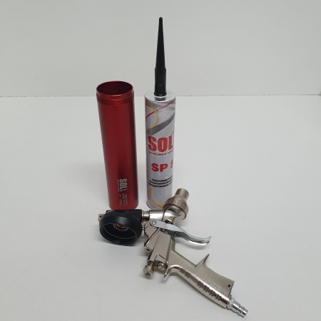 Pachet pistol + mastic, Soll SPG, profesional pentru pulverizat masticu polimer in cartuse + 24 buc mastic Soll SP6 [6]