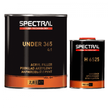 2. CONSUMABILE - Primer / Filler acrilic, Novol Spectral Under 365, culoare alb / gri / negru, gramaj 2.8 litri filler + 700 ml intaritor
