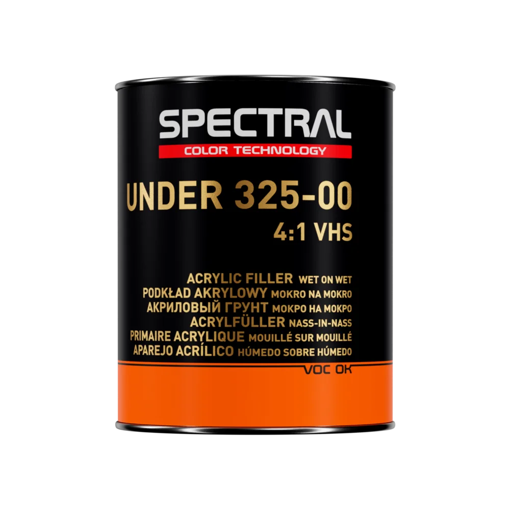 Primer / Filler acrilic VHS, Novol Spectral Under 325-00, culoare alb / gri / negru, gramaj 750 ml filler + 250 ml intaritor [1]
