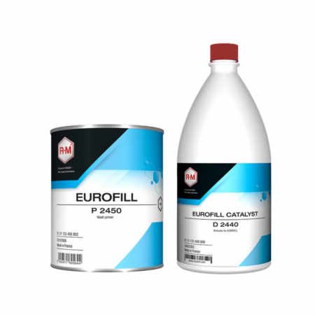 2. CONSUMABILE - Filler umed pe umed, RM P2450 Wash Primer, Eurofill 1:1, 1 litru filler + 1 litru intaritor