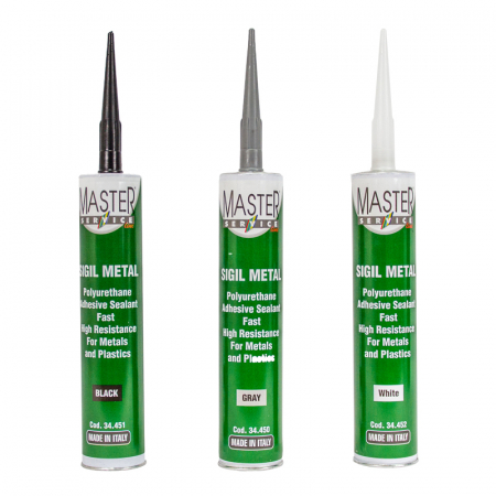 2. CONSUMABILE - Mastic poliuretanic, Master Service Sigil Metal, culoare la alegere, cantitate 310 ml