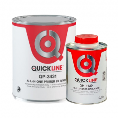 2. CONSUMABILE - Primer, Quickline QP-343X, All-in-One, culoare alb / gri, cantitate 1 litru + 0.5 litri intaritor
