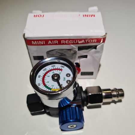 Regulator de presiune aer cu manometru mecanic, ZRBI 656, montare pe furtun, cupla 1/4, maxim 10 bar [5]