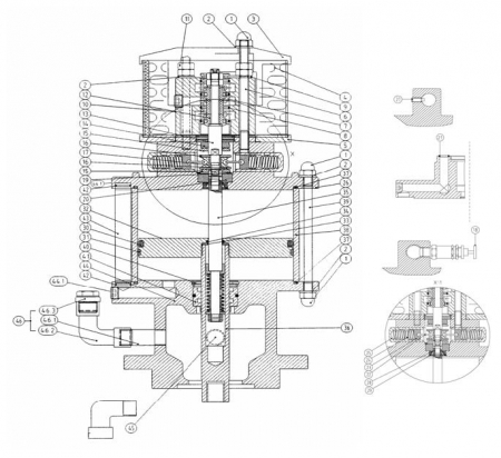 1. PISTOALE VOPSIT - Set reparatie, Binks 0114-014736, pentru Pompa LM140/75 use with HP 10/32 and HP 6/60 BINKS