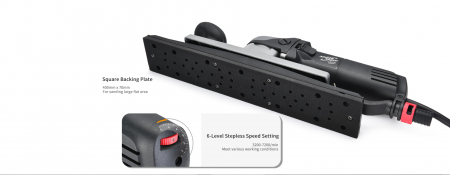 Rindea electrica, Shine Mate ES550-5 Electric Sander, talpa velcro, putere 600w, talpa 70 x 400 mm [3]