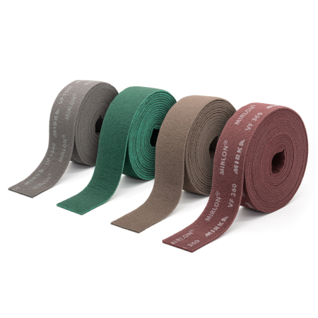 Rola pasla abraziva, Mirka Mirlon®, gri/rosu, dimensiune 115 mm x 10 metri [1]